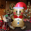 5 FT Inflatable Gingerbread Man – LED Cute Christmas Decoration for Indoor & Outdoor Holiday Display