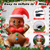 5 FT Inflatable Gingerbread Man – LED Cute Christmas Decoration for Indoor & Outdoor Holiday Display