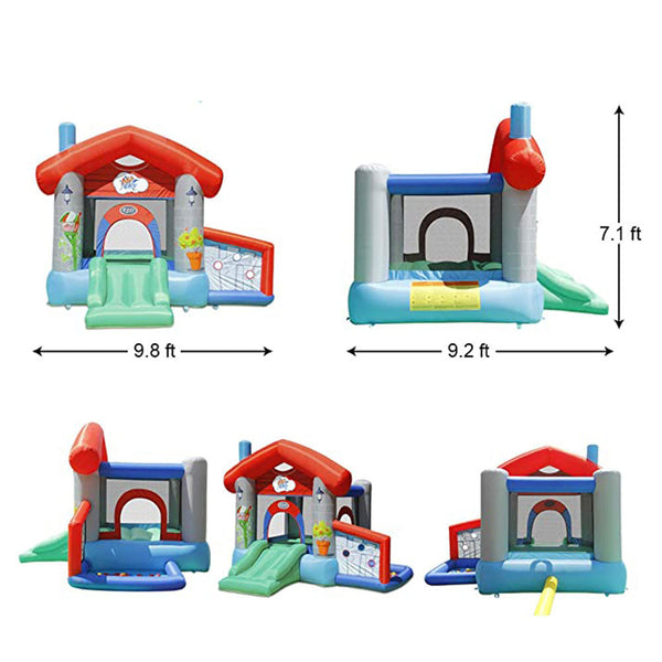 Action Air Happy House Jumping Castle with Slide (No Blower)